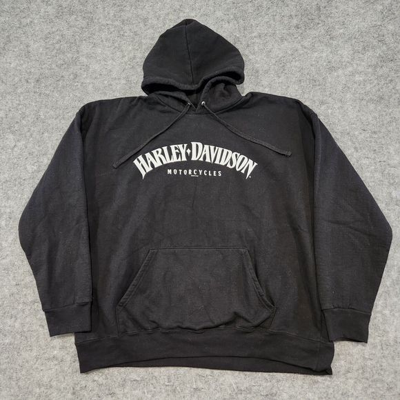 Harley Davidson Motorcycles Mens XL Bristol Connecticut CT Hoodie Sweatshirt - Picture 3 of 16